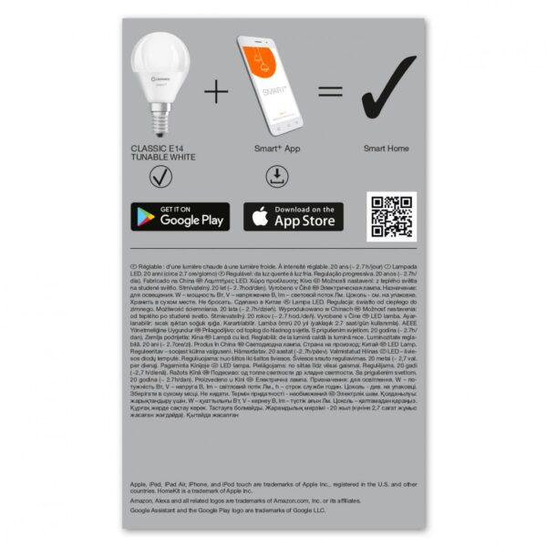Bec LED inteligent Ledvance SMART+ WiFi Mini Bulb Tunable White - Image 3