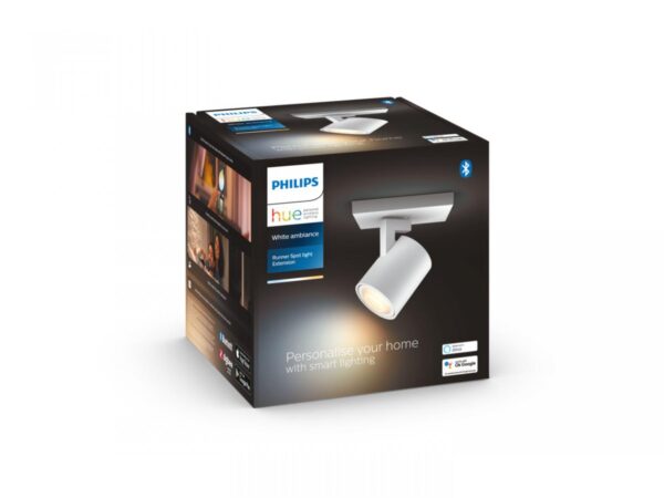 Spot LED extensie Philips Hue Runner, Bluetooth, GU10, 5W, (50W),