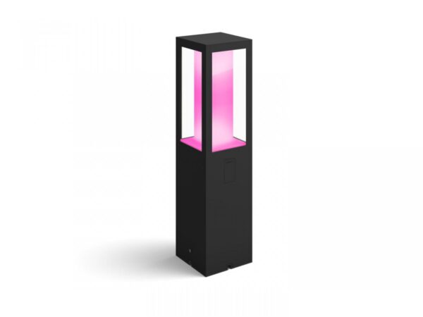 Stalp LED RGB pentru exterior Philips Hue Impress, 2x8W (2x49W),