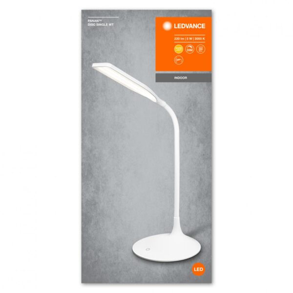 Lampa LED portabila Ledvance PANAN Disc Single White, 5V, 5W,