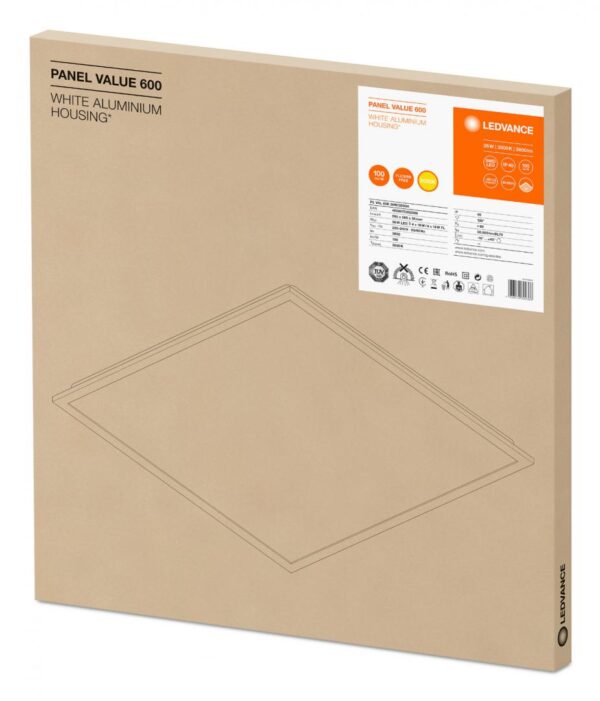 Panou LED Ledvance PANEL VALUE 600, 36W, 3600 lm, lumina