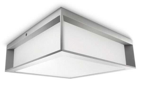 Plafoniera pentru exterior Philips Skies, 2xE27, max 2x42W, IP44, 260x260x81mm,