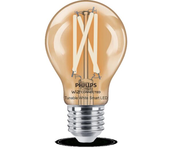 Bec LED inteligent vintage (decorativ) Philips Filament Bulb Clear A60,