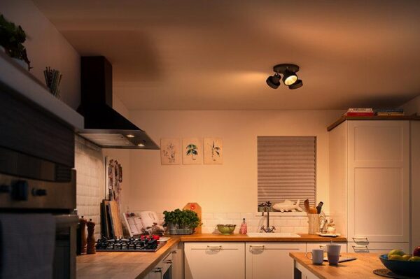 Spot LED Triplu Philips Bukko, 24V, 3x4.3W, 1200 lm, intensitate - Image 4