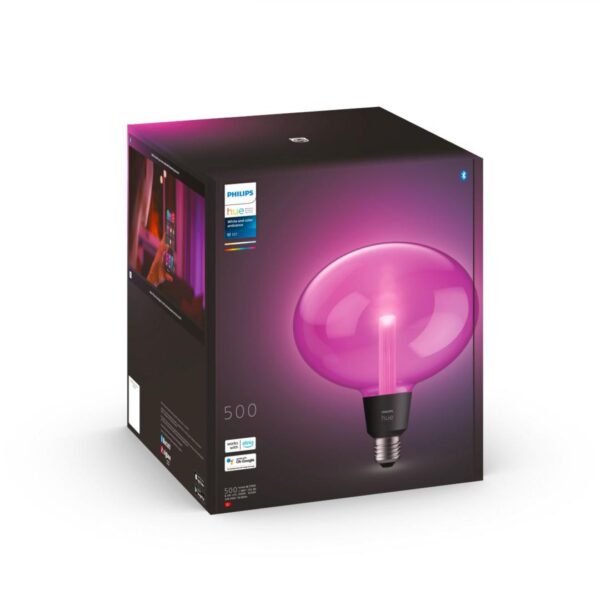 Bec LED RGB inteligent Philips Hue LG Ellipse, Bluetooth, E27,