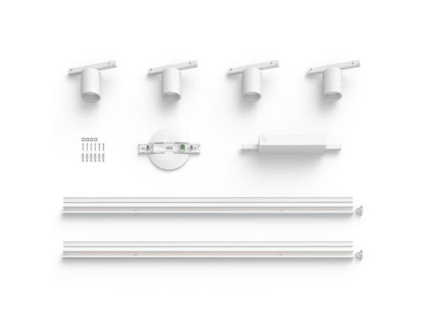 Spot LED RGB Philips Hue Perifo, kit de baza, 4 spoturi,