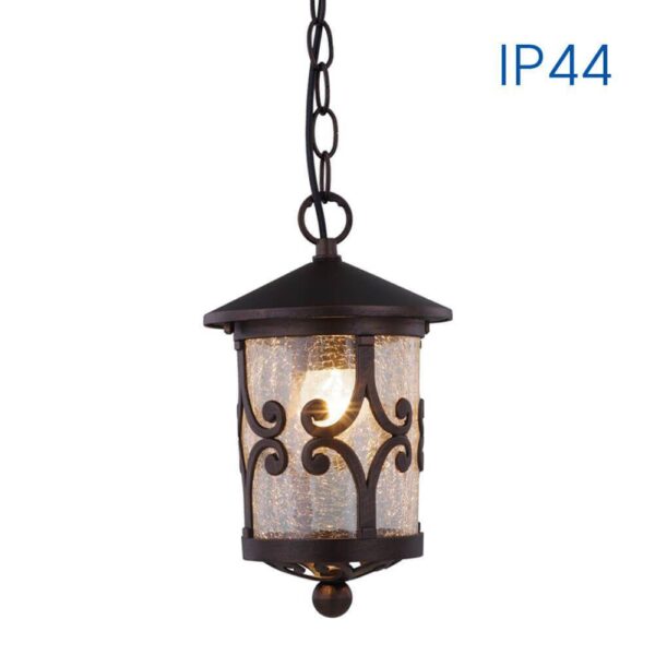 Pendul tip felinar Vivalux JARDIN, E27, max. 1x60W, IP44, 155x155x1000mm, - Image 3