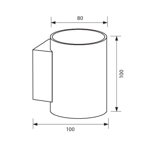 Aplica Vivalux ROUND ADEL, G9, IP20, 80x100x100mm, Alb, bec neinclus - Image 3