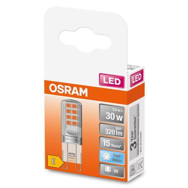 Bec LED Osram PIN, G9, 2.6W (30W), 320 lm, lumina