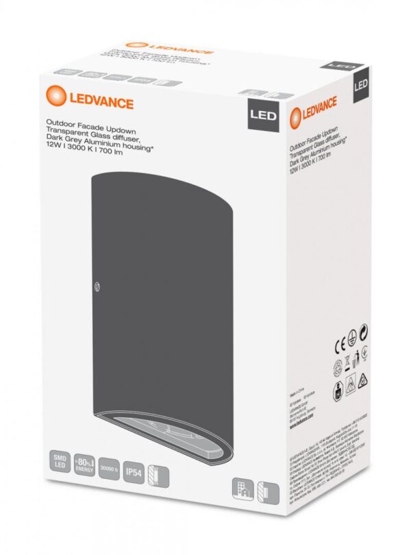 Aplica LED pentru exterior Ledvance Facade UpDown, 12W, 700 lm, - Image 3