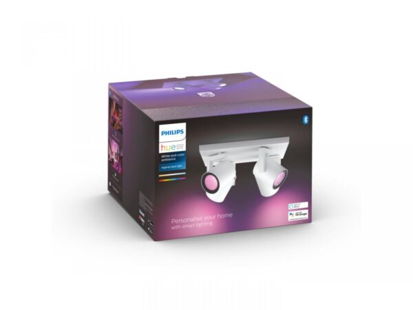 Spot LED RGB Cvadruplu Philips Hue Argenta, Bluetooth, 4xGU10, 4x5.7W, - Image 5