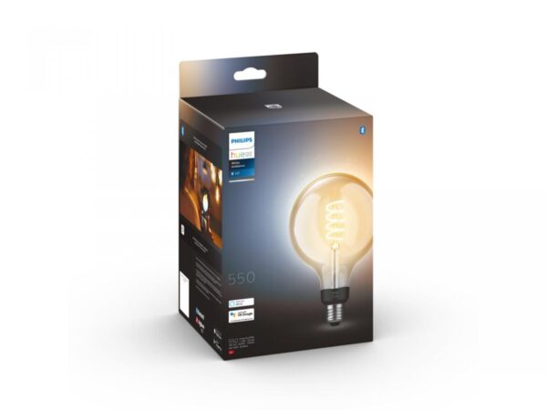 Bec LED inteligent vintage (decorativ) Philips Hue Filament Glob G125, - Image 3