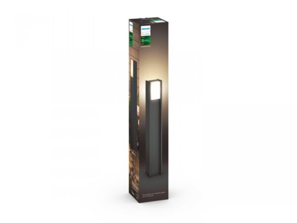 Stalp LED pentru exterior Philips Hue Turaco, 9W (60W), 806