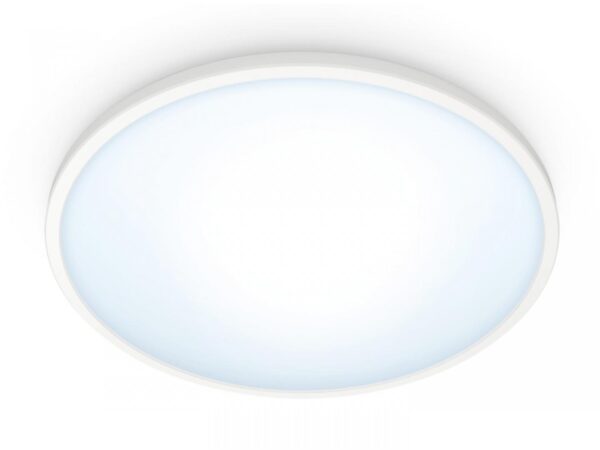 Plafoniera LED WiZ SuperSlim, Wi-Fi, Bluetooth, 14W, 1300 lm, lumina