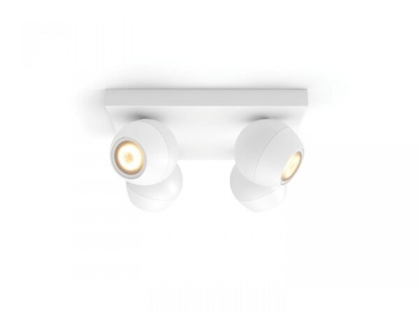 Spot LED Cvadruplu Philips Hue Buckram, Bluetooth, 4xGU10, 4x5W, 1400 - Image 3