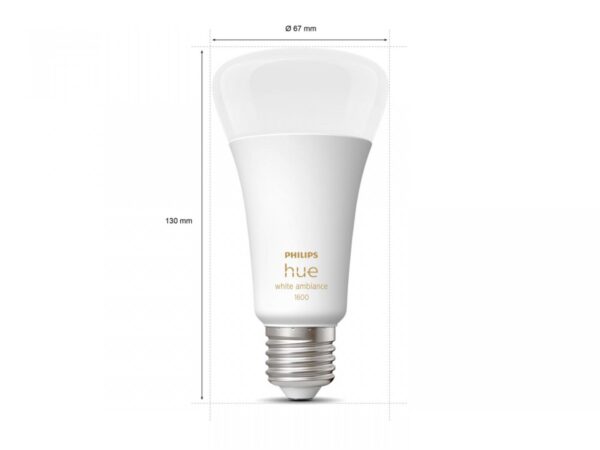 Bec LED inteligent Philips Hue A67, Bluetooth, E27, 13W (100W), - Image 3