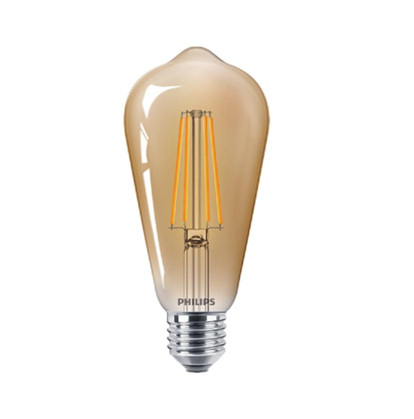 Bec LED vintage (decorativ) Philips Classic Gold Bulb ST64, EyeComfort, - Image 3