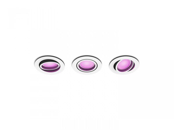 3 Spoturi LED RGB incastrate Philips Hue Centura, Bluetooth, GU10, - Image 3