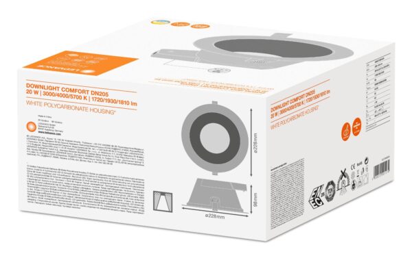 Spot LED incastrat Ledvance DL COMFORT, 20W, 1930 lm, lumina - Image 6