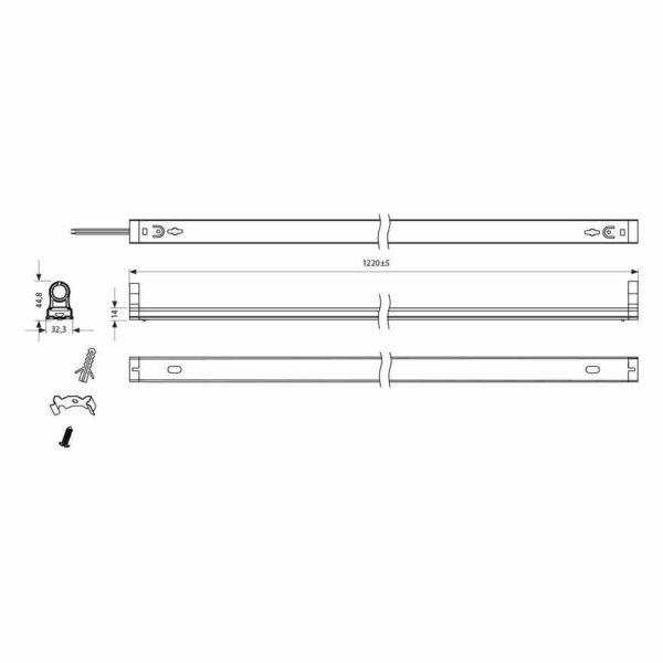 Aplica LED liniara Vivalux GOLF, 22W, 1850 lm, lumina neutra - Image 3