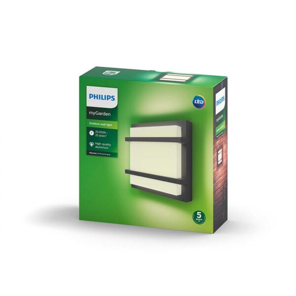 Aplica LED pentru exterior Philips Petronia, 12W (83W), 1200 lm, - Image 3