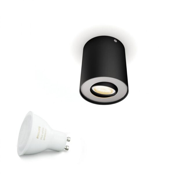 Spot LED Philips Hue Pillar, Bluetooth, GU10, 5W (50W), 350