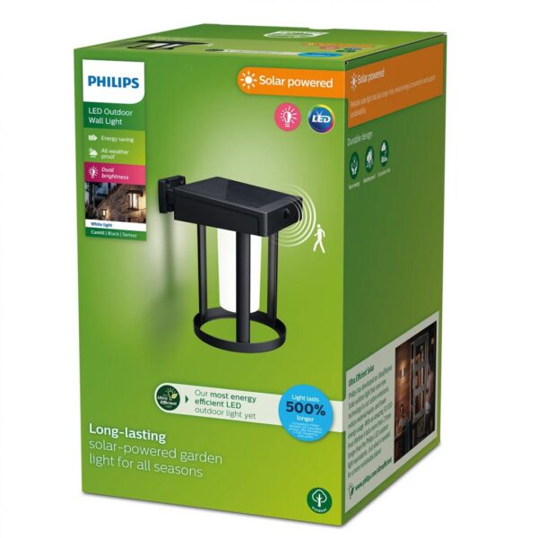 Aplica LED solara pentru exterior cu senzor de miscare Philips