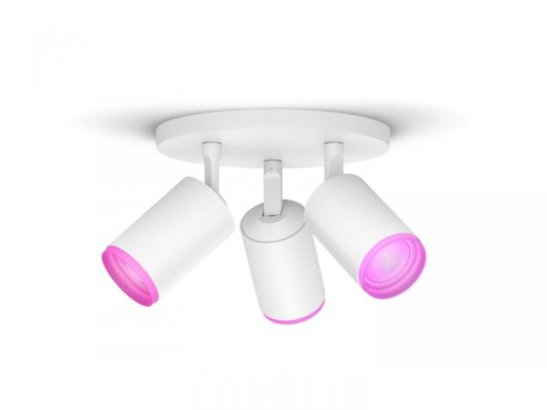 Spot LED RGB Triplu Philips Hue Fugato, Bluetooth, 3xGU10, 3x5.7W, - Image 3