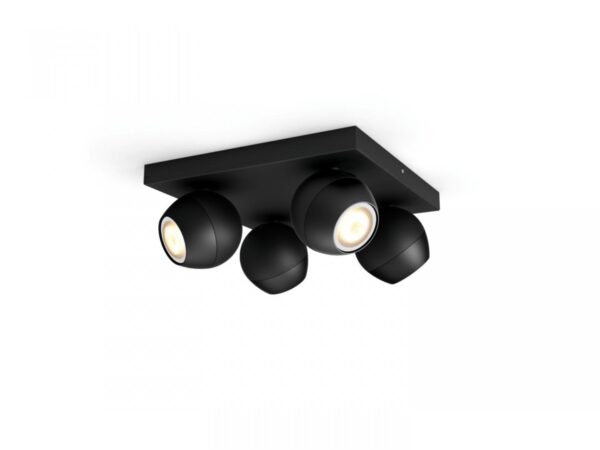 Spot LED Cvadruplu Philips Hue Buckram, Bluetooth, 4xGU10, 4x5W, 1400 - Image 3