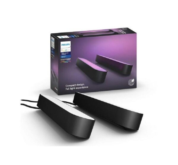 Pachet 2 Lampi LED RGB Philips Hue Play, 6.6W, 530