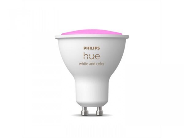 Bec LED RGB inteligent Philips Hue Spot, Bluetooth, GU10, 5W,