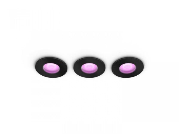 3 Spoturi LED RGB incastrate Philips Hue Xamento, Bluetooth, GU10, - Image 3