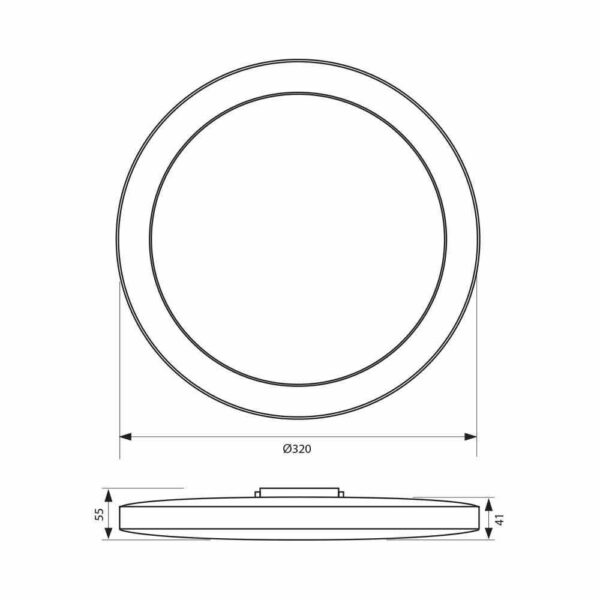 Plafoniera LED pentru baie cu inel interschimbabil Vivalux SIRI, 24W, - Image 6