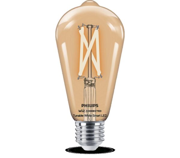 Bec LED inteligent vintage (decorativ) Philips Filament Bulb Clear ST64,