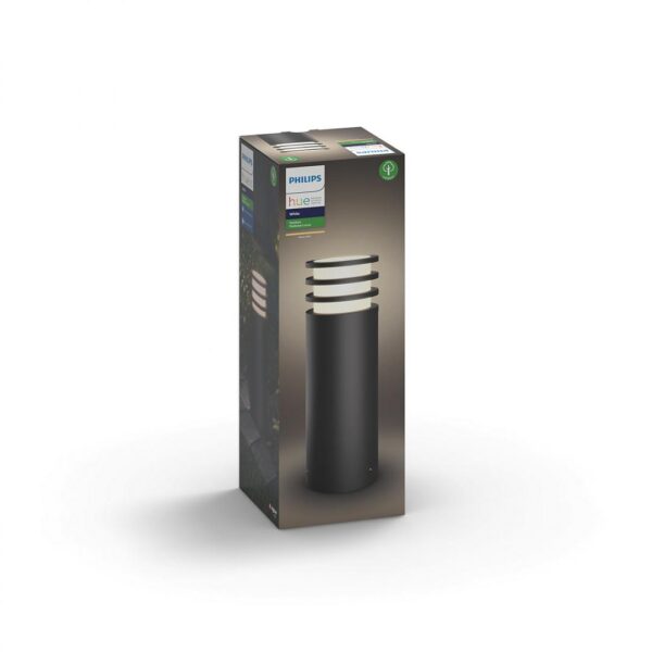 Stalp LED pentru exterior Philips Hue Lucca, 1xE27, 9W (60W), - Image 4