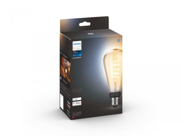 Bec LED inteligent vintage (decorativ) Philips Hue Filament Edison ST72, - Image 3