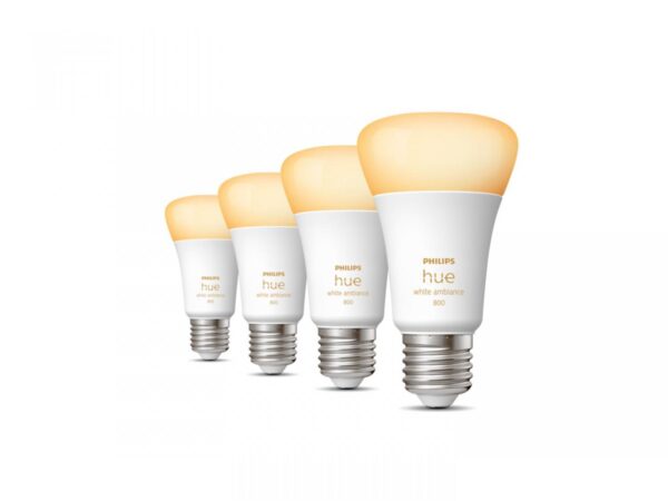 4 Becuri LED inteligente Philips Hue A60, Bluetooth, E27, 6W - Image 4