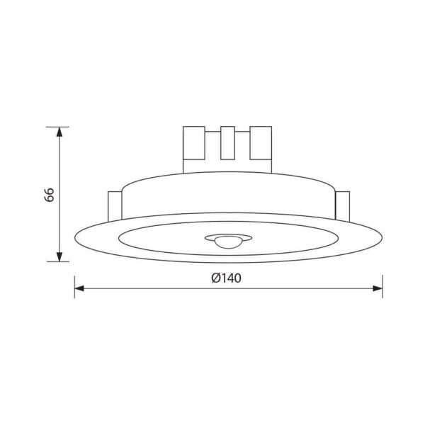 Spot LED incastrat cu senzor de miscare Vivalux DION, 11W, - Image 4