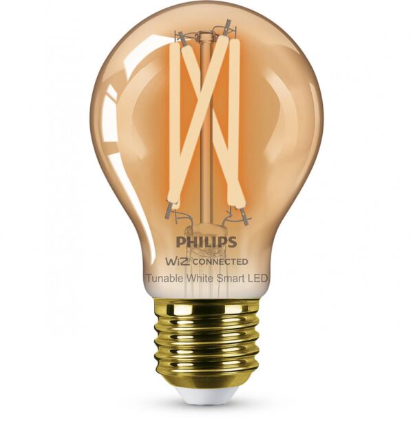 Bec LED inteligent vintage (decorativ) Philips Filament Bulb Amber A60,