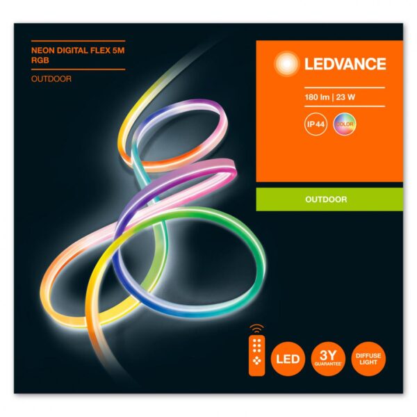 Banda LED RGB pentru exterior Ledvance NEON DIGITAL FLEX, 23W,