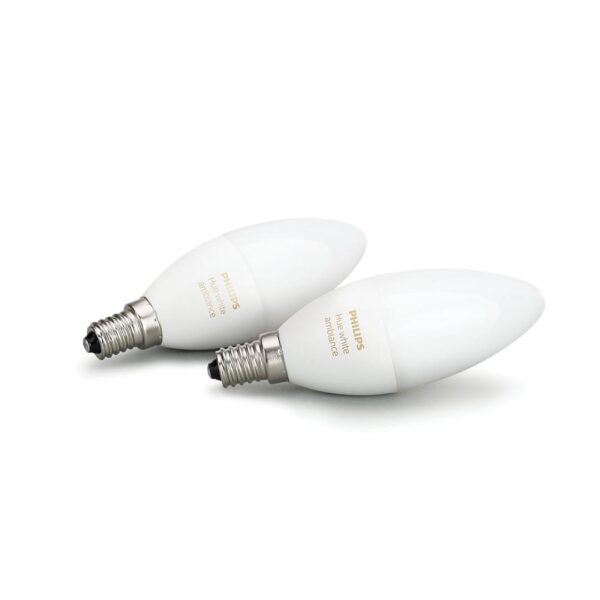 2 Becuri LED inteligente Philips Hue B39, Bluetooth, E14, 6W - Image 3