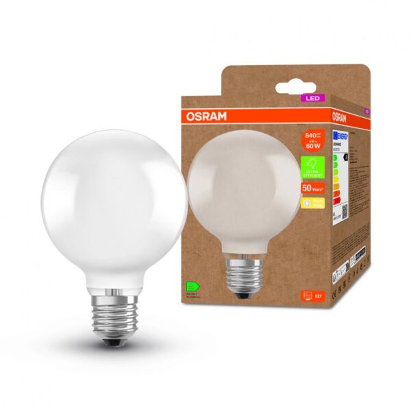 Bec LED Osram Globe A95, Ultra Efficient Light, E27, 4W