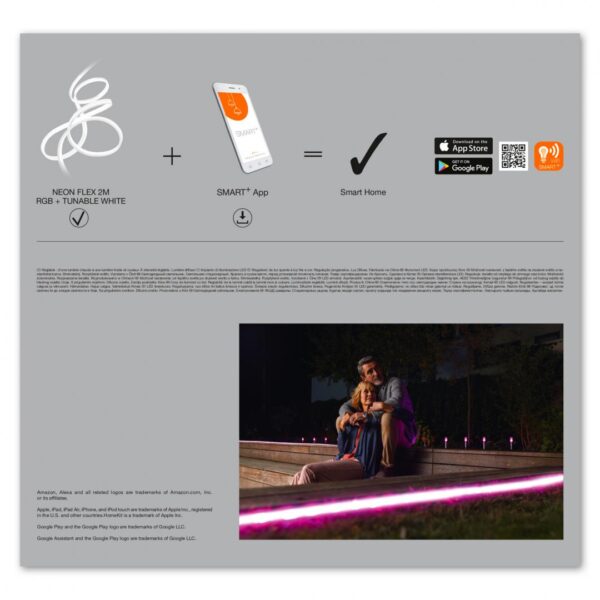 Banda LED RGB inteligenta Ledvance SMART+ Wifi NEON FLEX MULTICOLOR,