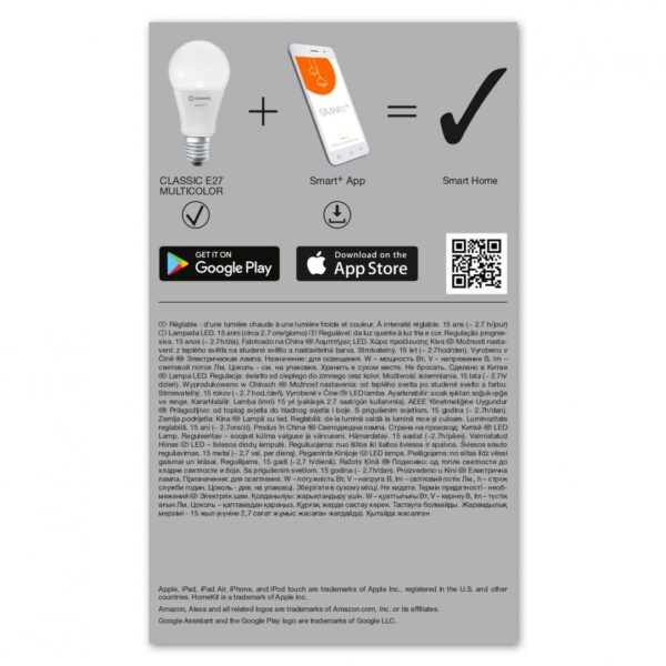 Bec LED RGB inteligent Ledvance SMART+ WiFi Classic Multicolour A, - Image 4