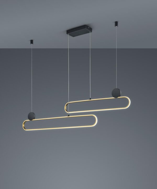 Lustra Trio GRANT, 54W, 6500 lm, lumina alba (2300+3000+4000K), culori