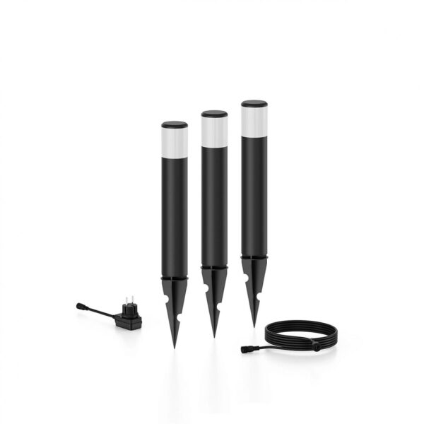Kit 3 Stalpi LED pentru exterior cu spike Philips PUREX - Image 3