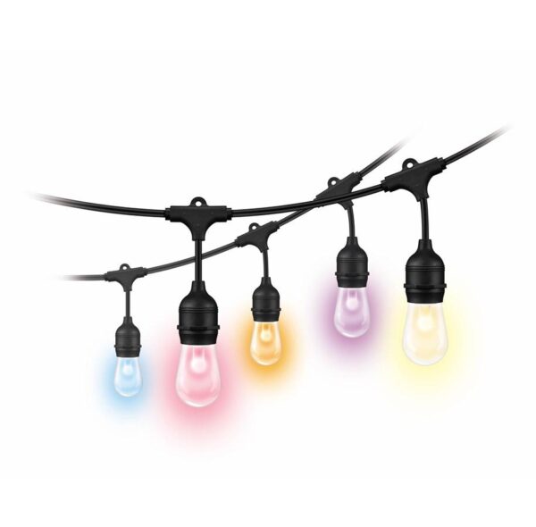 Ghirlanda inteligenta LED RGB pentru exterior Philips WIZ, 12 becuri - Image 7
