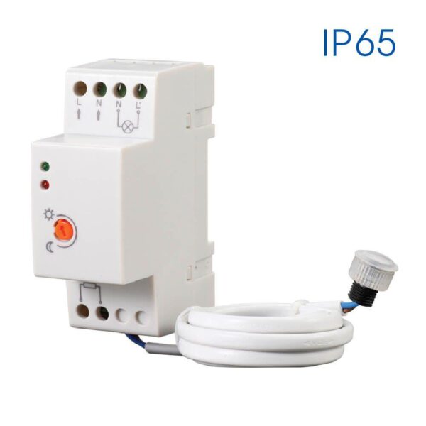 Senzor crepuscular incastrat Vivalux ECHO, 230V, 20A, IP65, 35x66x90mm, Gri - Image 3