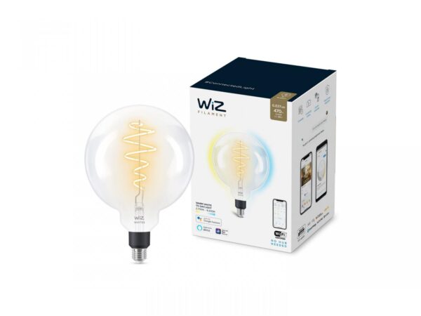 Bec LED inteligent vintage (decorativ) WiZ Connected Filament ClearG200, Wi-Fi, - Image 3