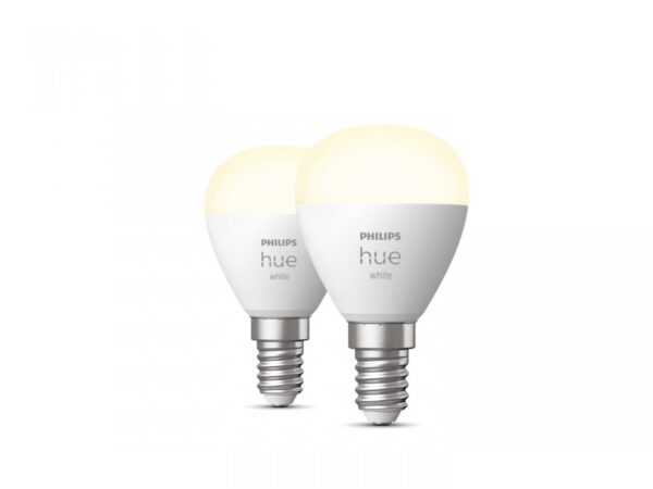 2 Becuri LED inteligente Philips Hue P45, Bluetooth, E14, 5.7W